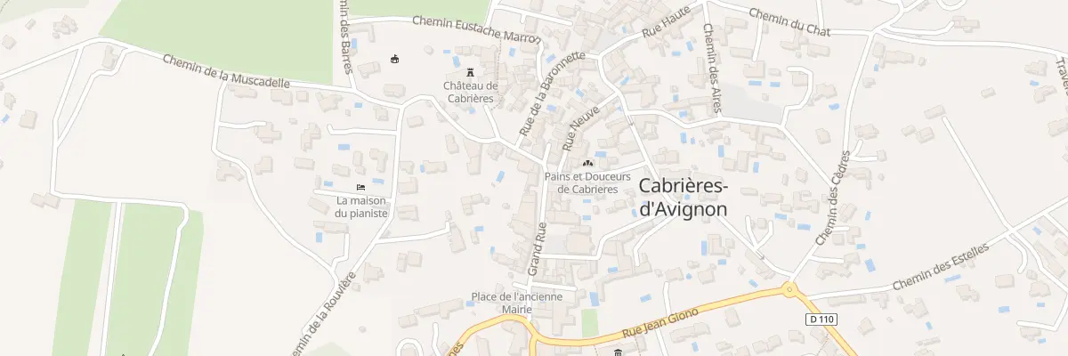 Plan du 5045F Gr Grand Rue à Cabrières-d’Avignon