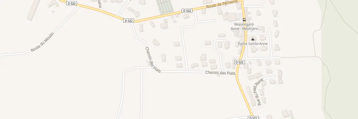 Plan du 45 Rue des Jardins à Beauregard-Baret