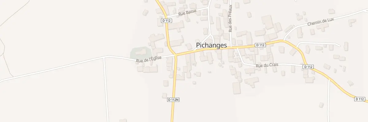 Plan du 1 Rte de Flacey à Pichanges