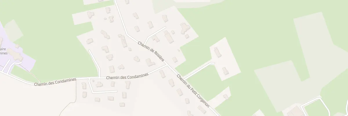 Plan du 2 Che de Rosiere à Buellas