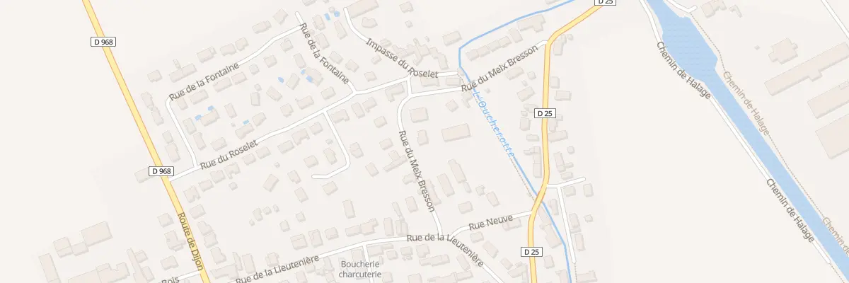 Plan du 6 Rue du Meix Bresson à Longecourt-en-Plaine