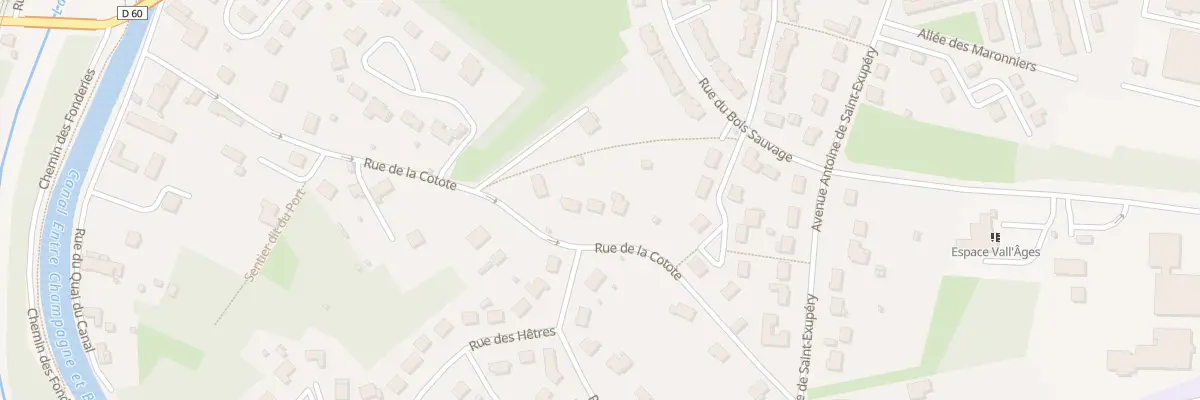 Plan du 9 Rue de la Cotote à Joinville