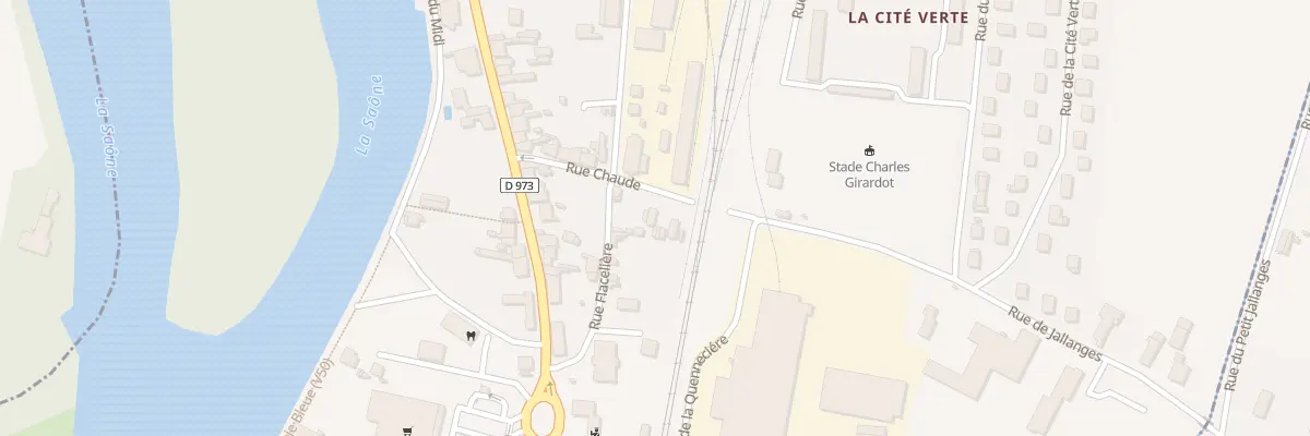 Plan du 6 Rue Chaude à Seurre
