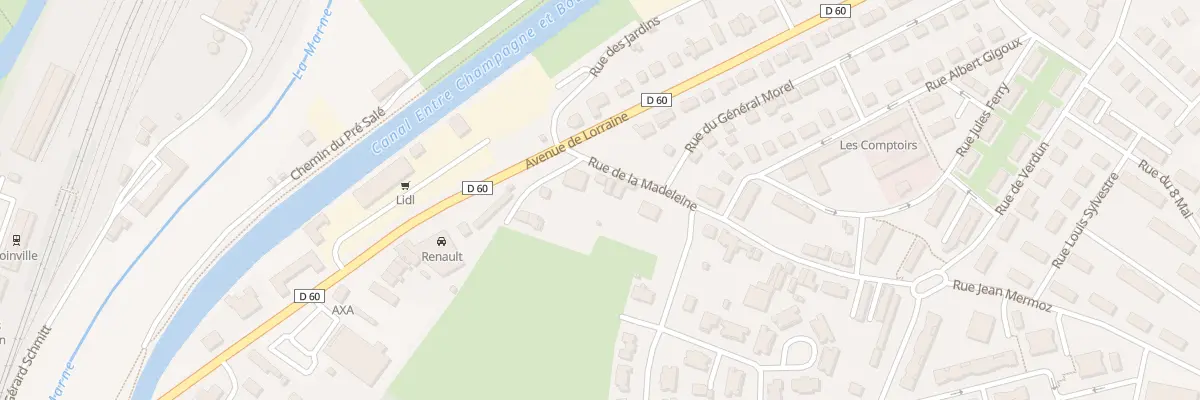 Plan du 3 Rue de la Madeleine à Joinville