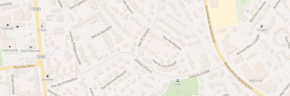 Plan du 16 Rue du Val d’Aoste à Chaumont