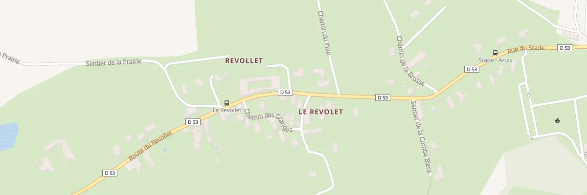 Plan du 225 Rte du Revollet à Artas