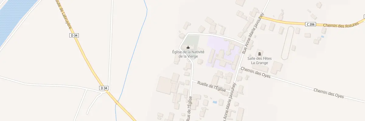 Plan du 15 Rue de l’Eglise à Chamblanc