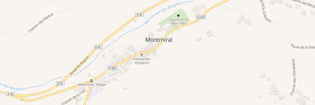 Plan du 232 Rue des Deux Clochers à Montmiral