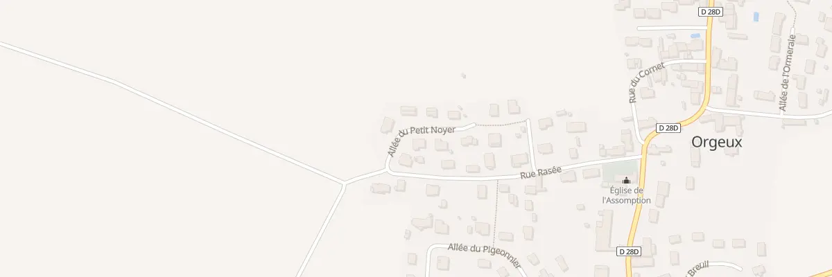 Plan du 4 All du Petit Noyer à Orgeux