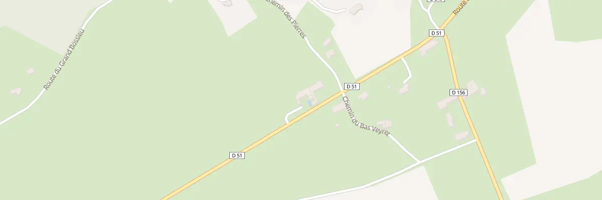 Plan du 1052 Rte du Moulin à Bossieu