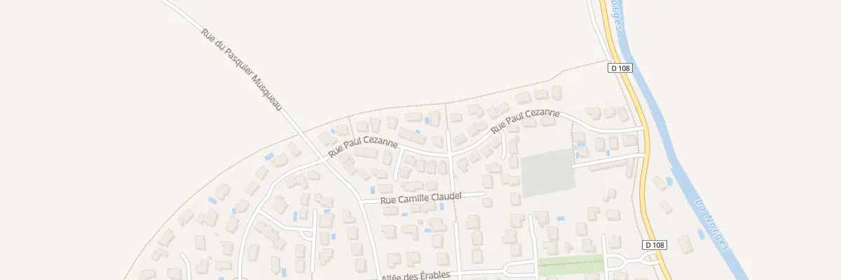 Plan du 13 Rue Paul Cézanne à Couternon