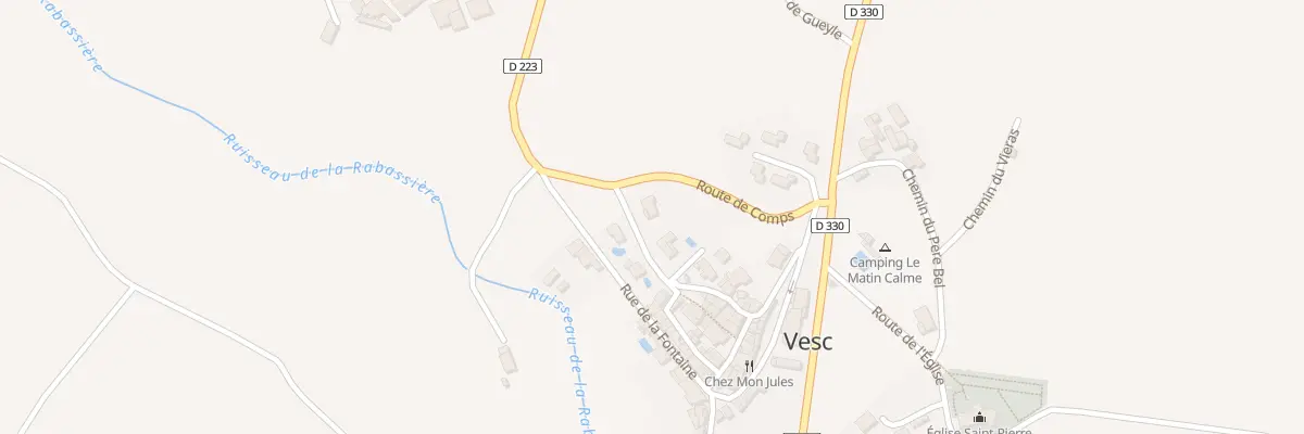 Plan du 5153 Le Village à Vesc