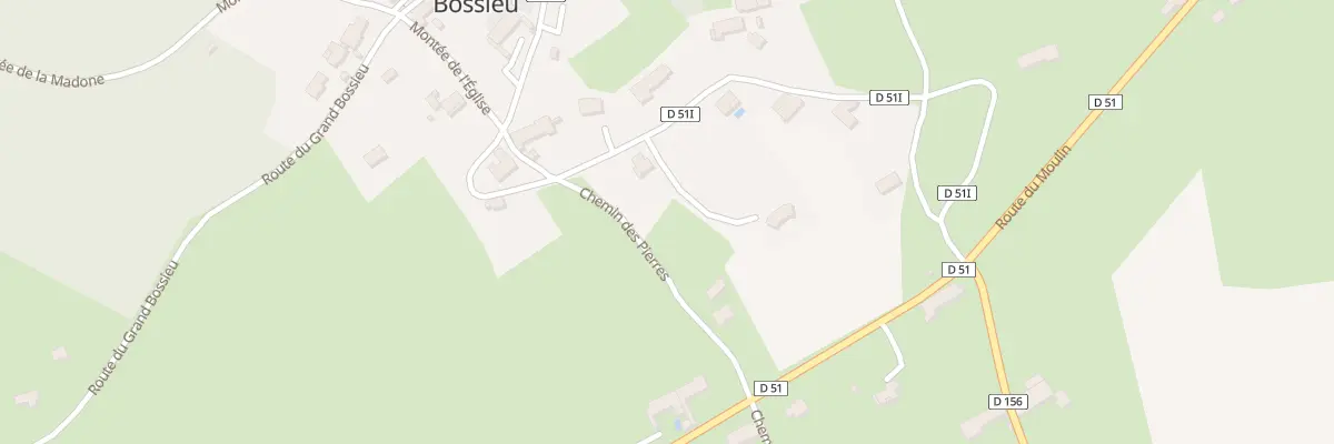 Plan du 410 Rte du Village à Bossieu