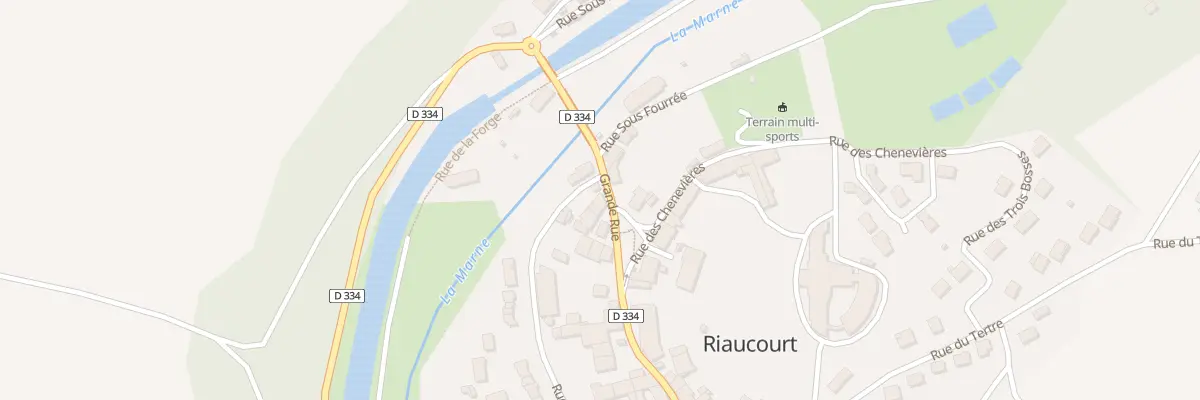 Plan du 4 Gr Grande Rue à Riaucourt
