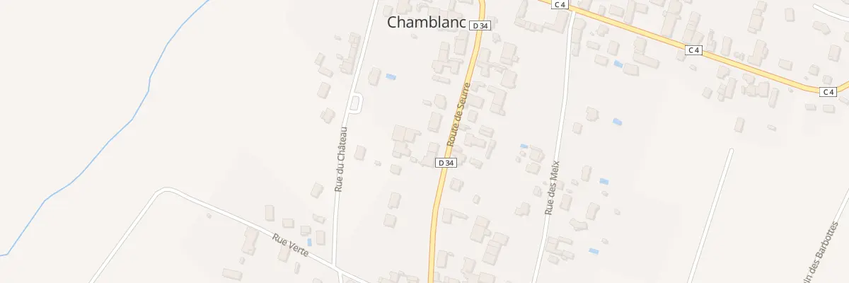 Plan du 16 Rte de Seurre à Chamblanc
