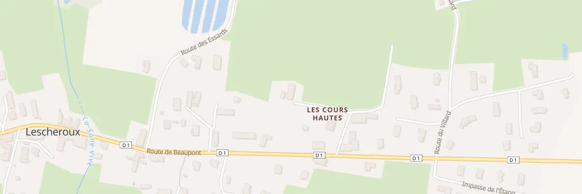 Plan du 158 Imp des Cours Hautes à Lescheroux