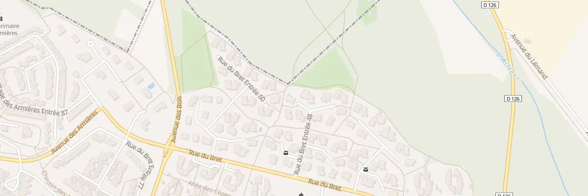 Plan du 34 Rue du Bret à Villefontaine