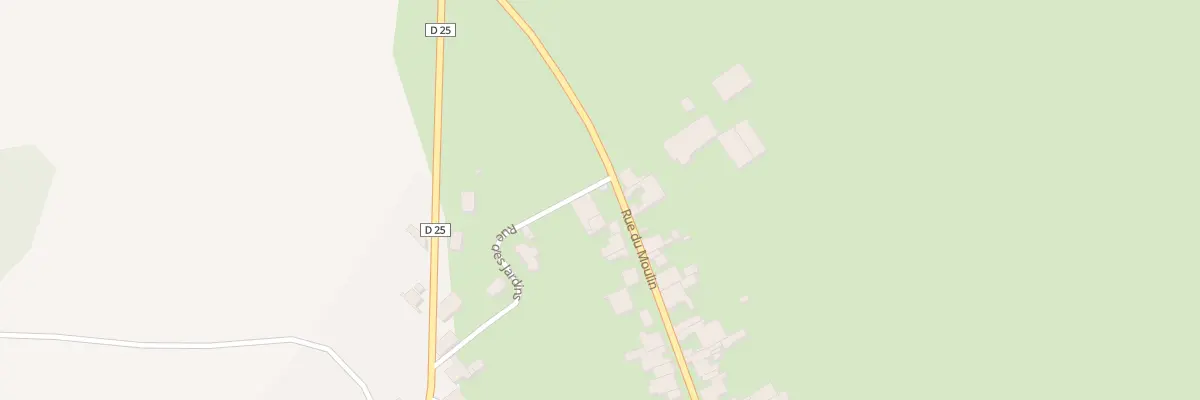 Plan du 25 Rue du Moulin à Brauvilliers