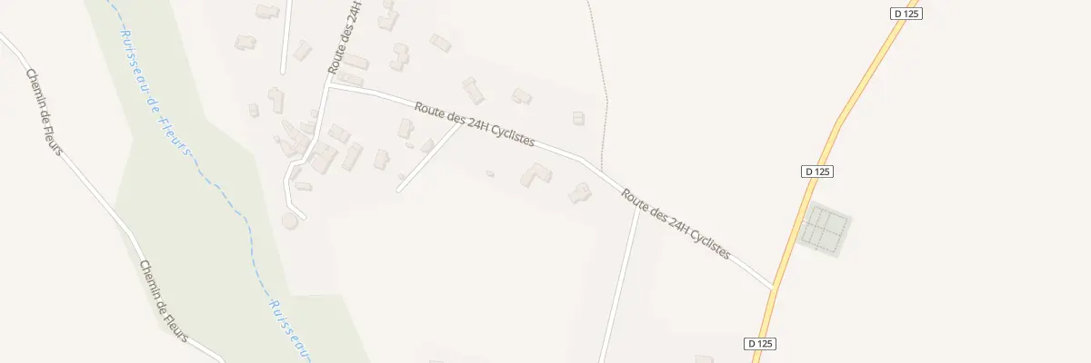 Plan du 255 Rte des 24 Heures Cyclistes à Rochefort-Samson
