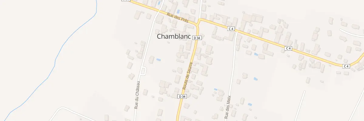 Plan du 10 Rte de Seurre à Chamblanc