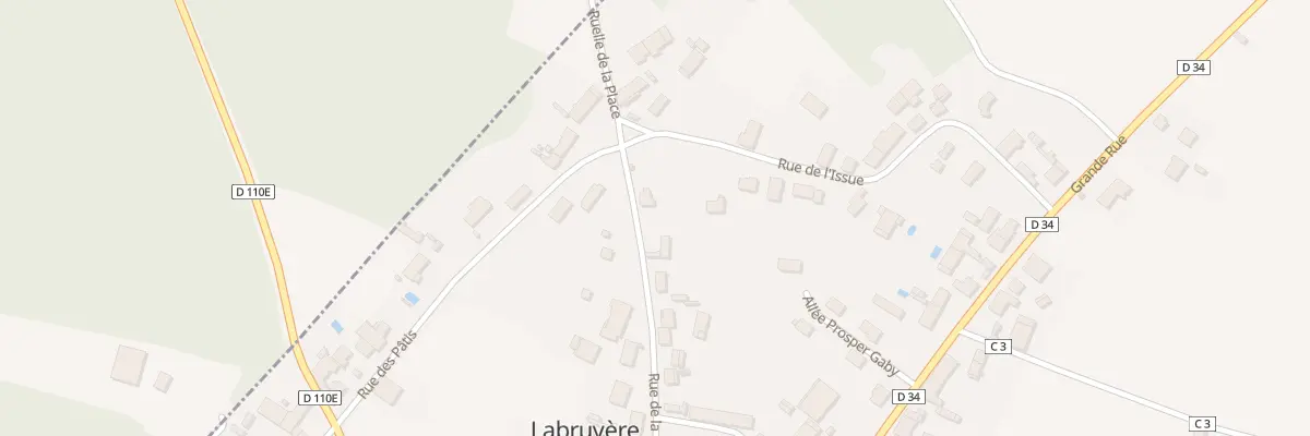 Plan du 12 Rue de la Place à Labruyère