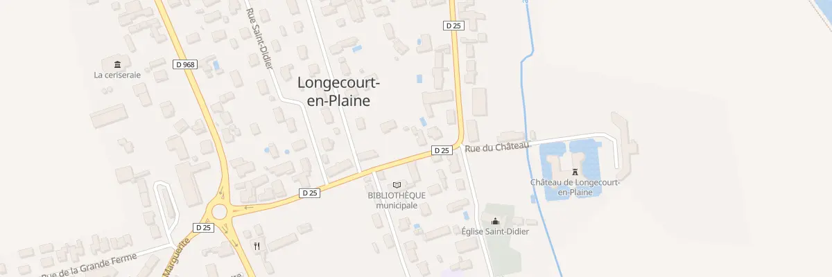 Plan du 6 Rue du Château à Longecourt-en-Plaine