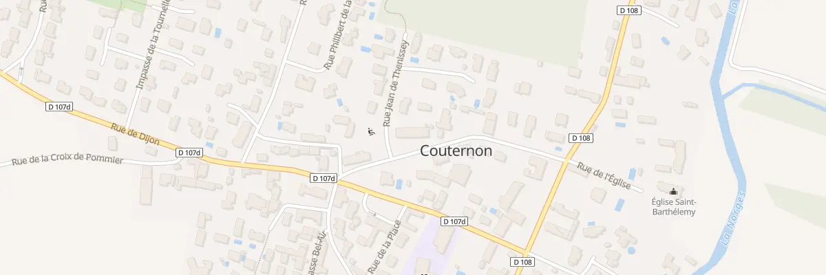Plan du 3E Rue de la Fabrique à Couternon