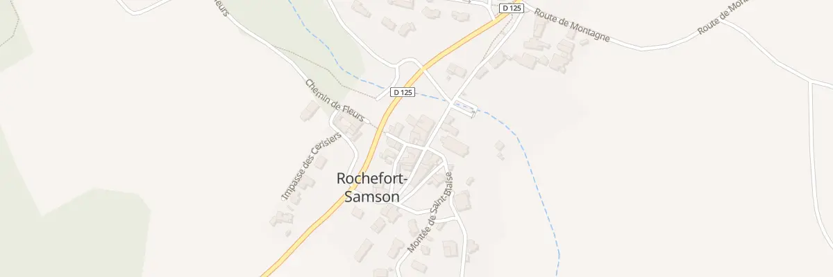 Plan du 10 Pas de la Fabrique à Rochefort-Samson