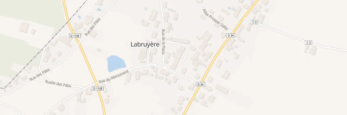 Plan du 2 Rue de la Place à Labruyère