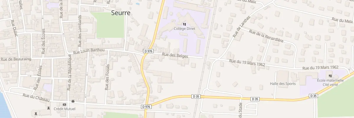Plan du 16 Rue des Belges à Seurre