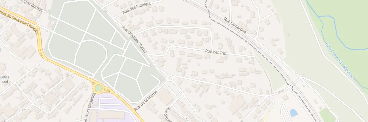 Plan du 3J Rue de la Marne à Chaumont