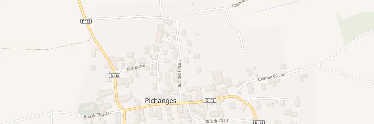 Plan du 6 Rue des Préaux à Pichanges