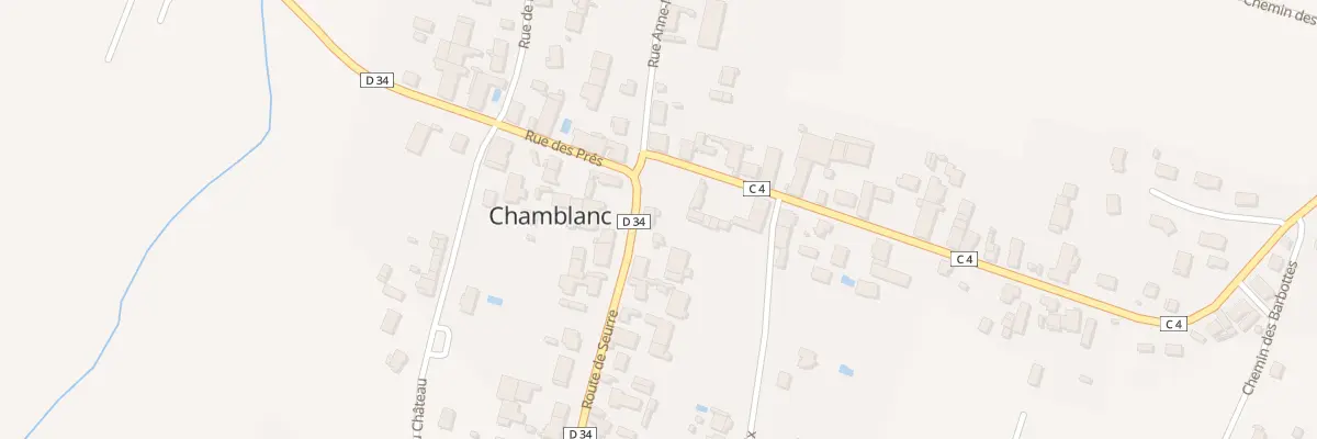 Plan du 5059 Rte de Seurre à Chamblanc