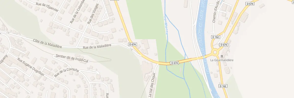 Plan du 9 Route Départementale 674 à Chaumont