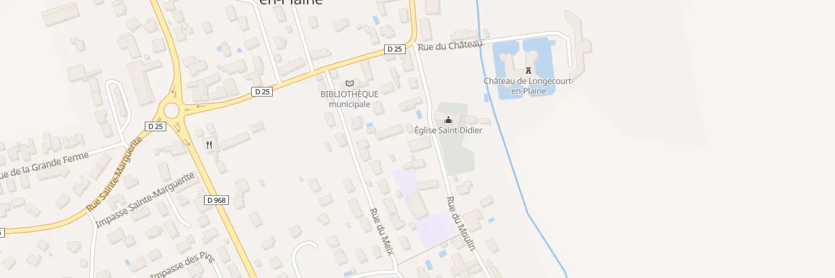Plan du 10 Rue du Moulin à Longecourt-en-Plaine