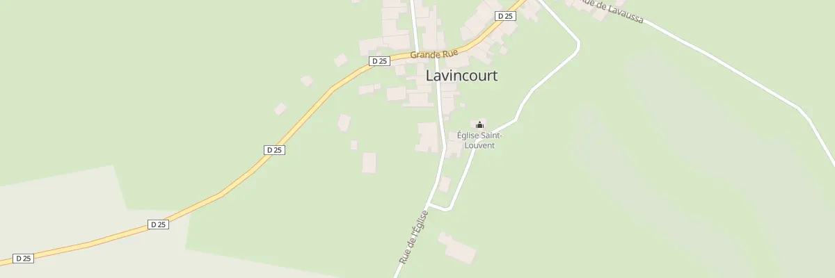 Plan du 12 Rue de l’Eglise à Lavincourt