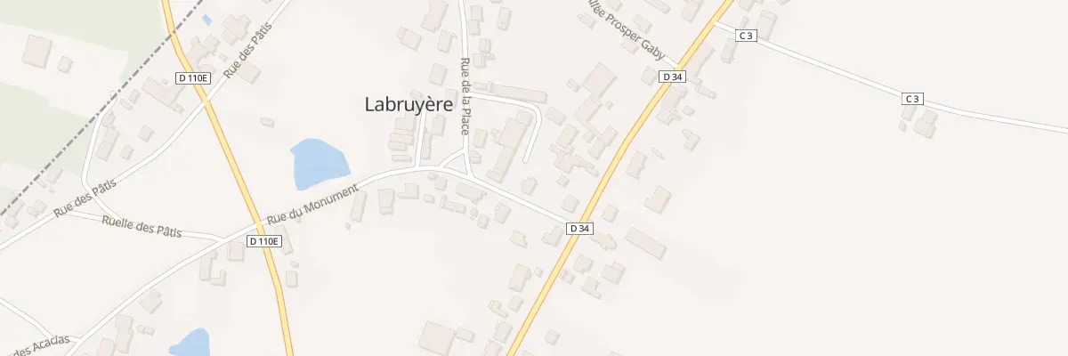 Plan du 2 Rue du Monument à Labruyère