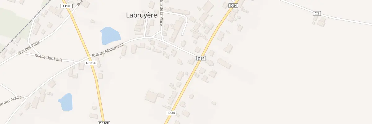 Plan du 1 Rue du Monument à Labruyère