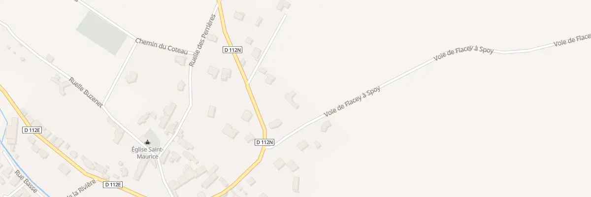 Plan du 5 Rle de Spoy à Flacey