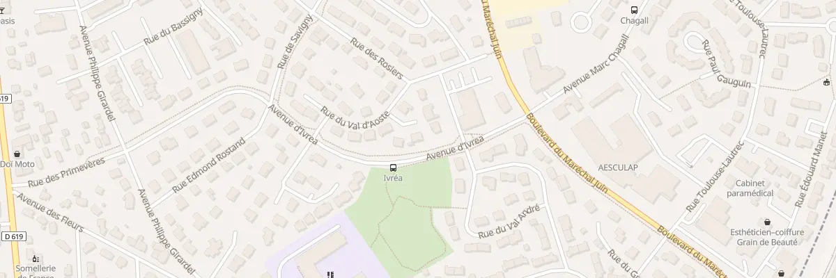 Plan du 9 Rue du Val d’Aoste à Chaumont