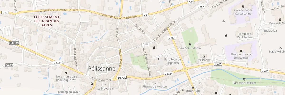 Plan du 11 Rue Eugène Pelletan à Pélissanne