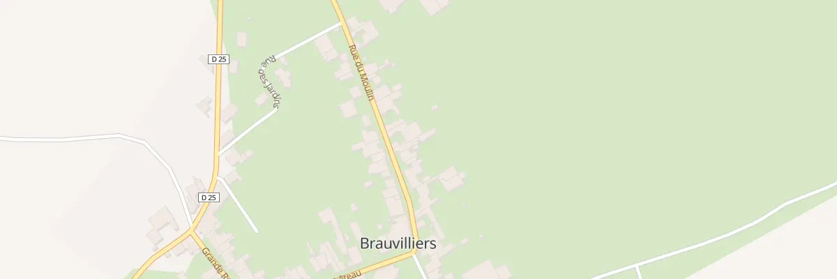 Plan du 16 Rue du Moulin à Brauvilliers
