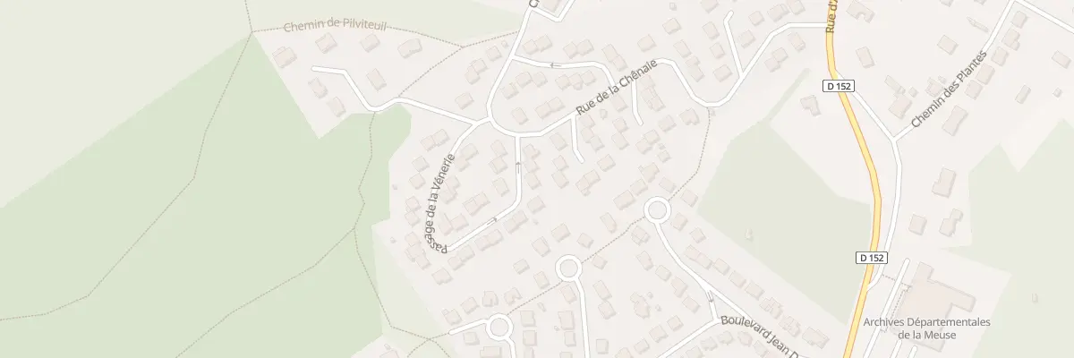 Plan du 6 Pas de la Vénerie à Bar-le-Duc