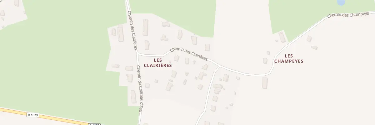 Plan du 400 Che des Clairières à Polliat
