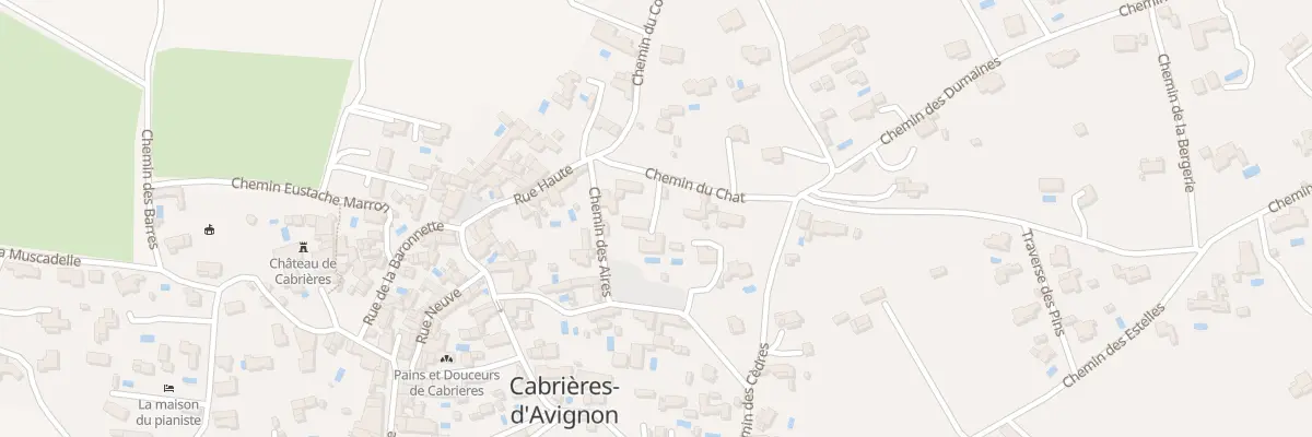Plan du 44 Che du Chat à Cabrières-d’Avignon