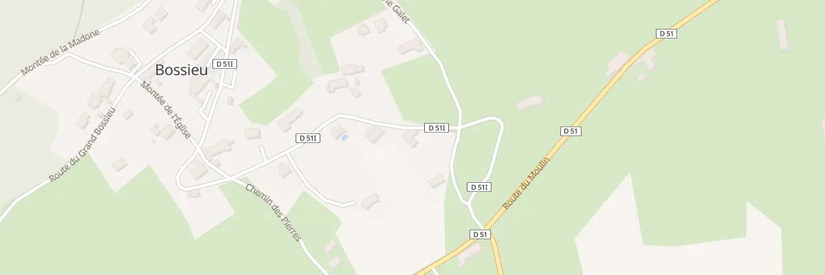 Plan du 596 Rte du Village à Bossieu