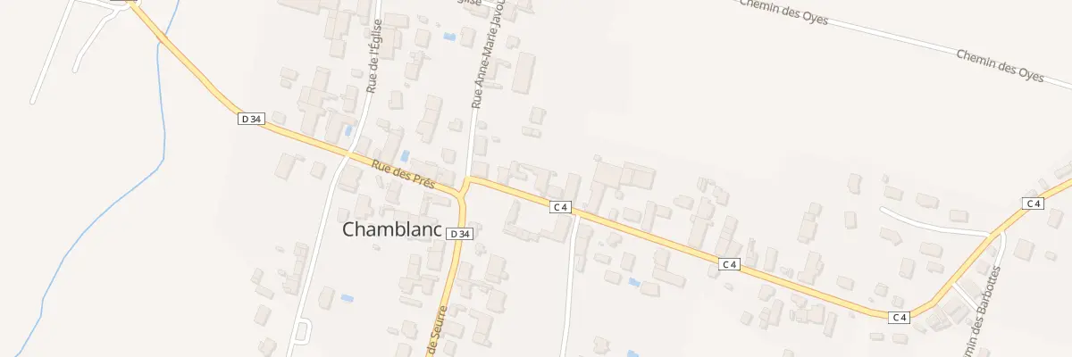 Plan du 1 Rue des Bois à Chamblanc