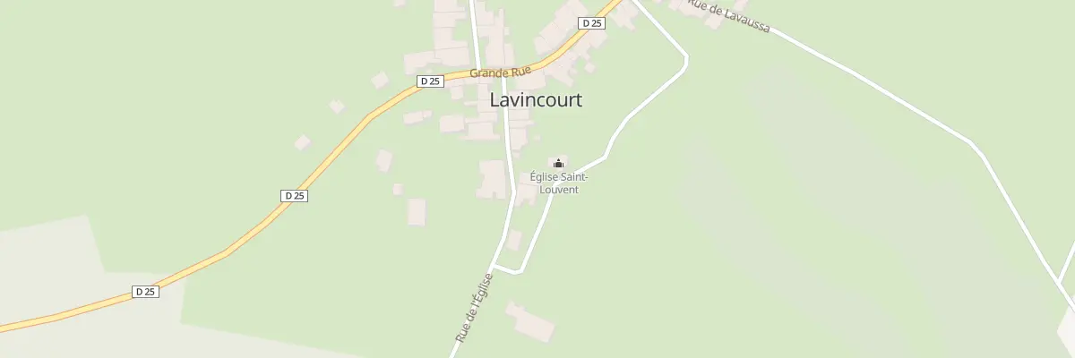 Plan du 13 Rue de l’Eglise à Lavincourt