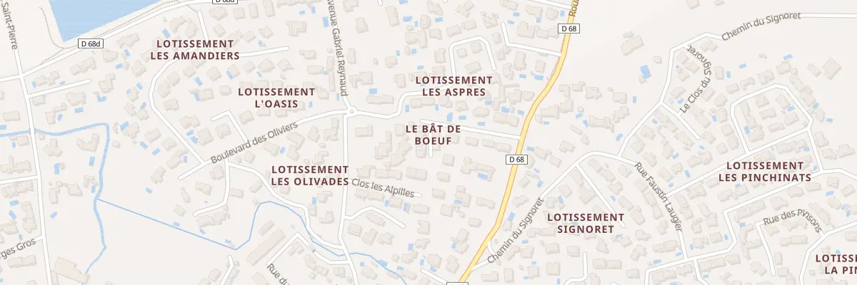 Plan du 44 Rte d’Aurons à Pélissanne