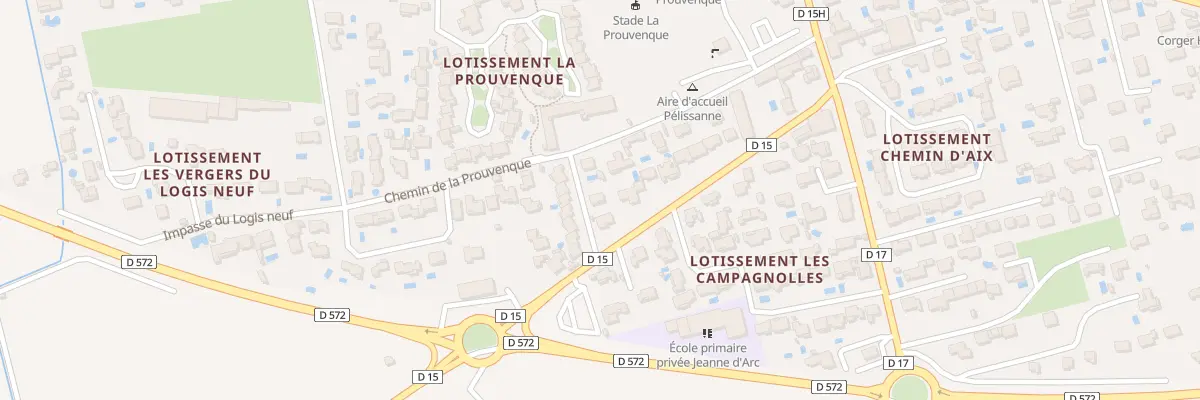 Plan du 5001 All Bernard de Ventadour à Pélissanne